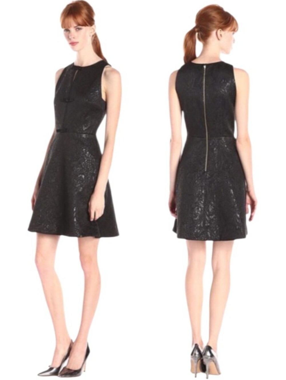 Erin Fetherston Agnes Embossed Jacquard Dress Fit & Flare